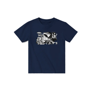 Pablo Picasso Guernica 1937 Artwork Reproduction T-Shirt - Youth / Navy / S - T-Shirt