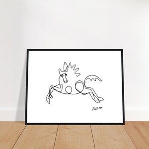 Pablo Picasso - Horse Line Art Poster - Poster