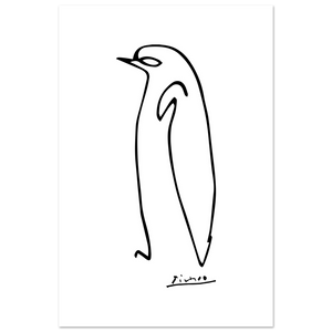 Pablo Picasso Penguin Line Artwork Poster - Matte / 8 x 12″ (21 29.7cm) None