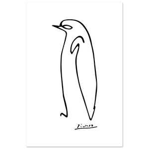 Pablo Picasso Penguin Line Artwork Poster - Matte / 12 x 18″ (30 45cm) None