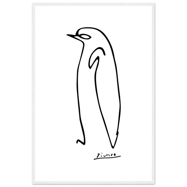 Pablo Picasso Penguin Line Artwork Poster - Matte / 24 x 36″ (60 90cm) None