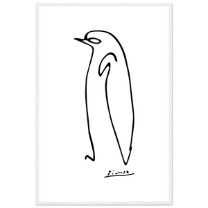 Pablo Picasso Penguin Line Artwork Poster - Matte / 24 x 36″ (60 90cm) None