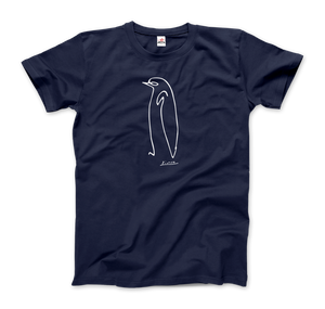 Pablo Picasso Penguin Line Artwork T - Shirt - Youth / Navy / S - T - Shirt