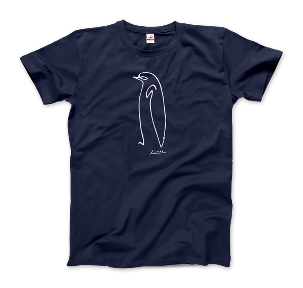Pablo Picasso Penguin Line Artwork T - Shirt - Youth / Navy / S - T - Shirt