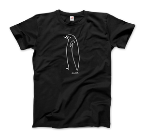 Pablo Picasso Penguin Line Artwork T - Shirt - Youth / Black / S - T - Shirt