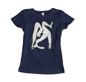 Pablo Picasso The Acrobat 1930 Art T-Shirt - Women (Fitted) / Navy / S - T-Shirt