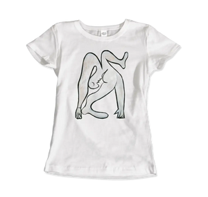 Pablo Picasso The Acrobat 1930 Art T-Shirt - Women (Fitted) / White / S - T-Shirt