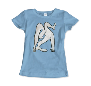 Pablo Picasso The Acrobat 1930 Art T-Shirt - Women (Fitted) / Light Blue / S - T-Shirt