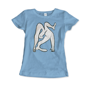Pablo Picasso The Acrobat 1930 Art T-Shirt - Women (Fitted) / Light Blue / S - T-Shirt