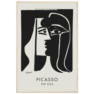 Pablo Picasso The Kiss Artwork Poster - Matte / 24 x 36″ (60 x 90cm) / Wood - Poster