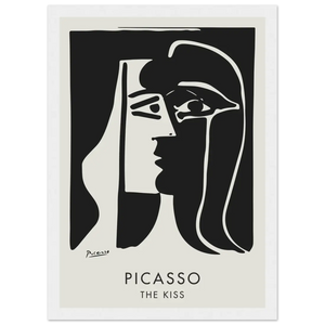 Pablo Picasso The Kiss Artwork Poster - Matte / 8 x 12″ (21 x 29.7cm) / White - Poster