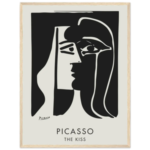 Pablo Picasso The Kiss Artwork Poster - Matte / 18 x 24″ (45 x 60cm) / Wood - Poster
