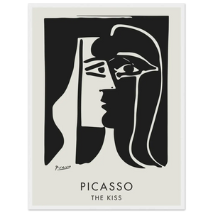 Pablo Picasso The Kiss Artwork Poster - Matte / 18 x 24″ (45 x 60cm) / White - Poster