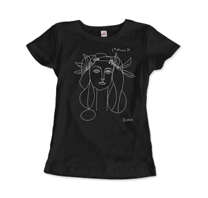 Pablo Picasso War And Peace 1952 Artwork T-Shirt - Women (Fitted) / Black / S - T-Shirt