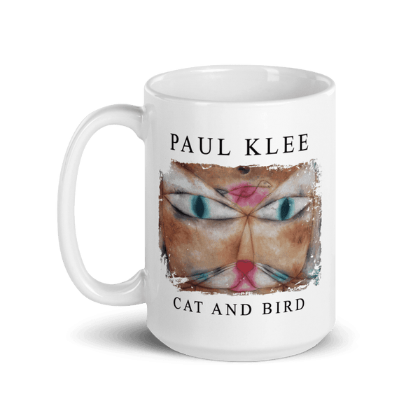 Paul Klee - Cat and Bird 1928 Artwork Mug - 15oz (444mL) - Mug