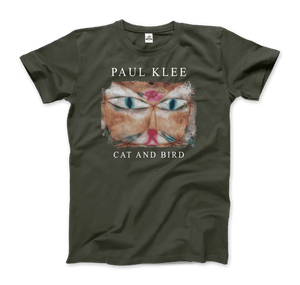 Paul Klee - Cat and Bird, 1928 Artwork T-Shirt - Art-O-Rama Shop