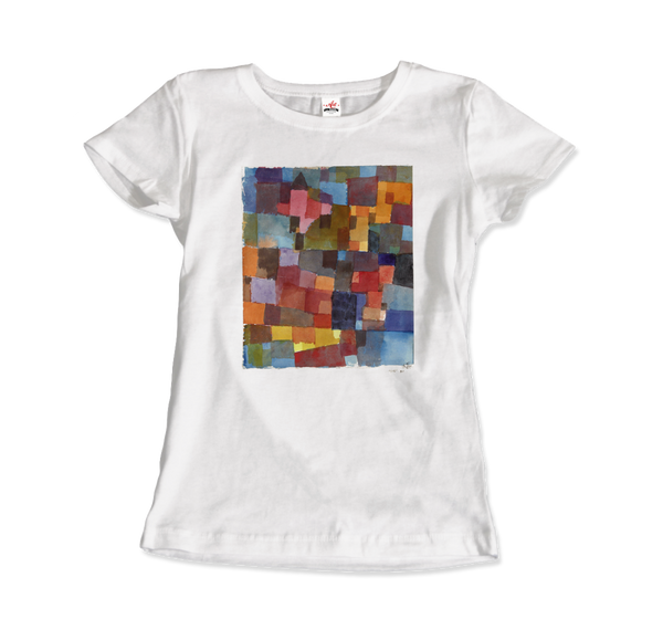 Paul Klee - Raumarchitecturen (Auf Kalt-Warm) Artwork T-Shirt - Women (Fitted) / White / S - T-Shirt