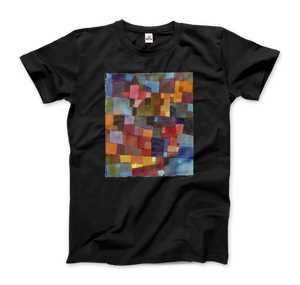 Paul Klee - Raumarchitecturen (Auf Kalt-Warm) Artwork T-Shirt - Men (Unisex) / Black / S - T-Shirt