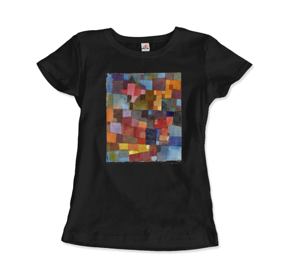 Paul Klee - Raumarchitecturen (Auf Kalt-Warm) Artwork T-Shirt - Women (Fitted) / Black / S - T-Shirt