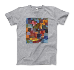 Paul Klee - Raumarchitecturen (Auf Kalt-Warm) Artwork T-Shirt - Men (Unisex) / Heather Grey / S - T-Shirt