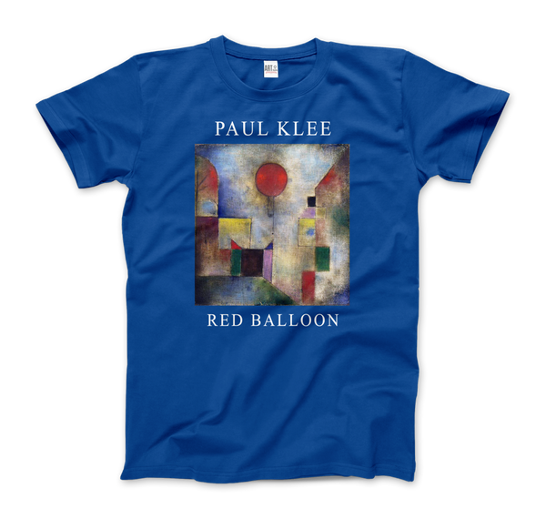 Paul Klee - Red Balloon 1922 Artwork T-Shirt - Men (Unisex) / Royal Blue / S - T-Shirt