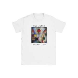 Paul Klee - Red Balloon 1922 Artwork T-Shirt - Youth / White / S - T-Shirt
