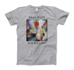 Paul Klee - Red Balloon 1922 Artwork T-Shirt - Men (Unisex) / Heather Grey / S - T-Shirt
