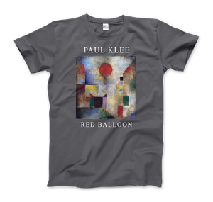 Paul Klee - Red Balloon 1922 Artwork T-Shirt - Men (Unisex) / Charcoal / S - T-Shirt