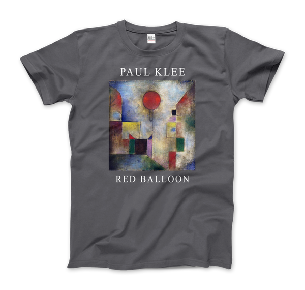 Paul Klee - Red Balloon 1922 Artwork T-Shirt - Men (Unisex) / Charcoal / S - T-Shirt