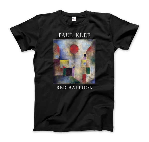 Paul Klee - Red Balloon 1922 Artwork T-Shirt - Men (Unisex) / Black / S - T-Shirt