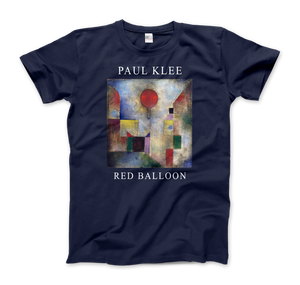 Paul Klee - Red Balloon 1922 Artwork T-Shirt - Men (Unisex) / Navy / S - T-Shirt