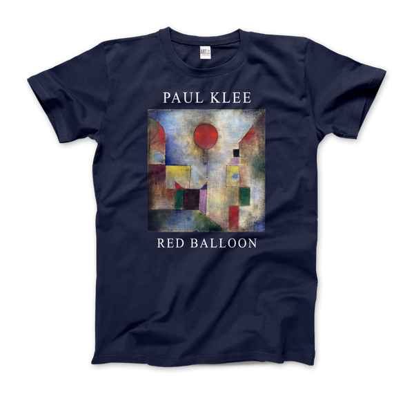 Paul Klee - Red Balloon 1922 Artwork T-Shirt - Men (Unisex) / Navy / S - T-Shirt