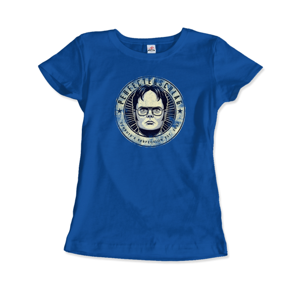 Perfectenschlag - Schrute’s Perfection Distressed T - Shirt Women / Royal Blue S