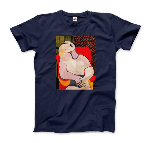 Picasso - A Dream 1932 Artwork T-Shirt - Men / Navy / S - T-Shirt