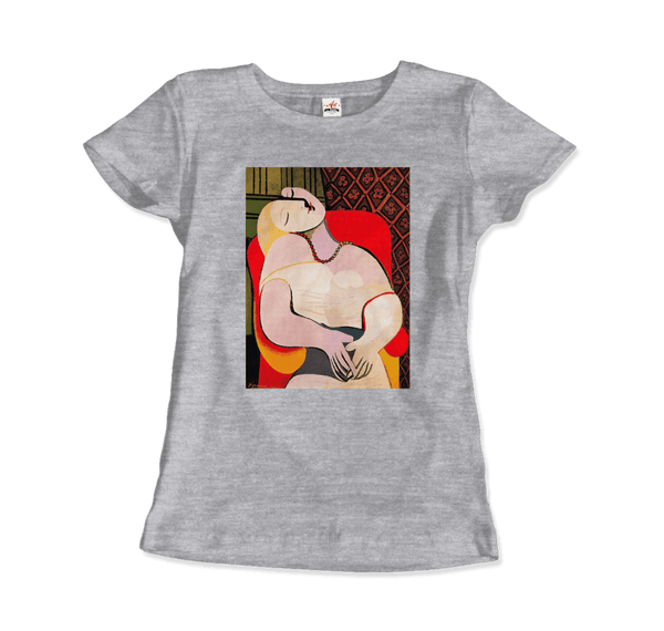 Picasso - A Dream 1932 Artwork T-Shirt - Women / Heather Grey / S - T-Shirt