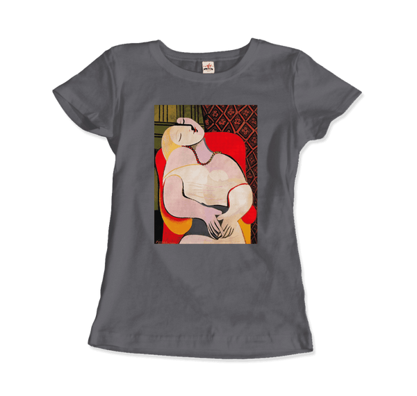 Picasso - A Dream 1932 Artwork T-Shirt - Women / Charcoal / S - T-Shirt