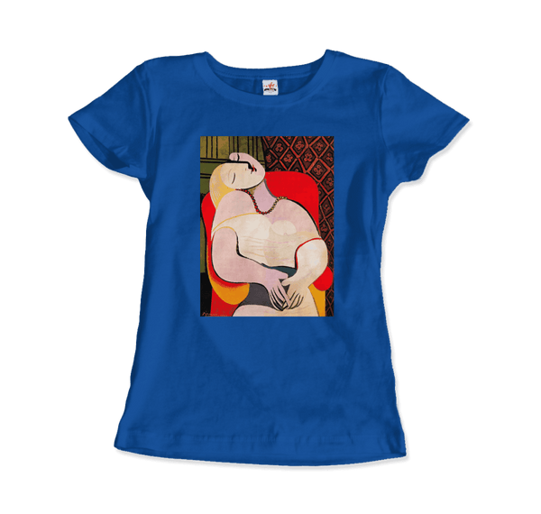 Picasso - A Dream 1932 Artwork T-Shirt - Women / Royal Blue / S - T-Shirt