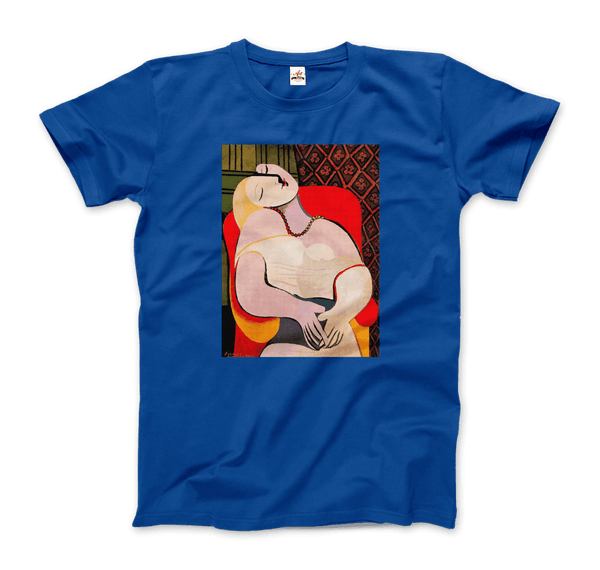 Picasso - A Dream 1932 Artwork T-Shirt - Men / Royal Blue / S - T-Shirt