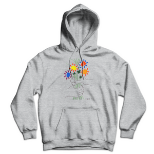 Picasso Bouquet of Peace 1958 Artwork Unisex Hoodie Sport Grey / S Hoodie