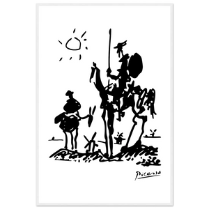 Picasso - Don Quixote of La Mancha 1955 Artwork Poster - Matte / 24 x 36″ (60 x 90cm) / White - Poster