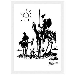 Picasso - Don Quixote of La Mancha 1955 Artwork Poster - Matte / 12 x 18″ (30 x 45cm) / White - Poster