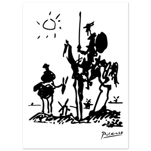 Picasso - Don Quixote of La Mancha 1955 Artwork Poster - Matte / 8 x 12″ (21 x 29.7cm) / None - Poster