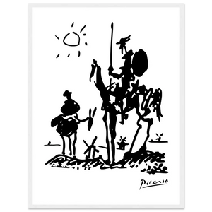 Picasso - Don Quixote of La Mancha 1955 Artwork Poster - Matte / 18 x 24″ (45 x 60cm) / White - Poster