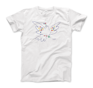 Picasso - Dove Of Peace Artwork T-Shirt - Men (Unisex) / White / S - T-Shirt