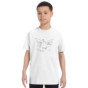 Picasso - Dove Of Peace Artwork T-Shirt - Youth / White / S - T-Shirt