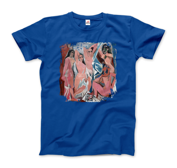 Picasso - Les Demoiselles d’Avignon 1907 Artwork T-Shirt Men / Royal Blue S