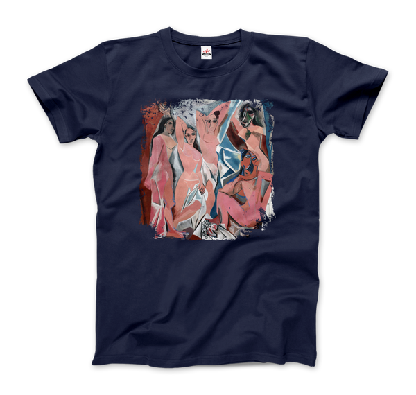 Picasso - Les Demoiselles d’Avignon 1907 Artwork T-Shirt Men / Navy S