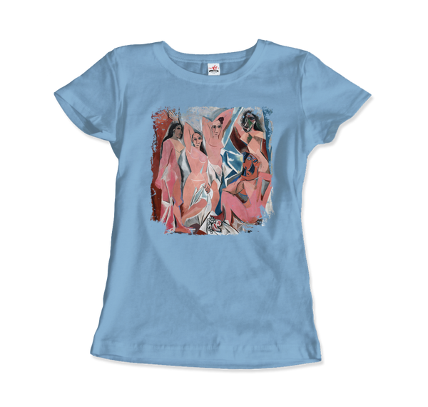 Picasso - Les Demoiselles d’Avignon 1907 Artwork T-Shirt Women / Light Blue S