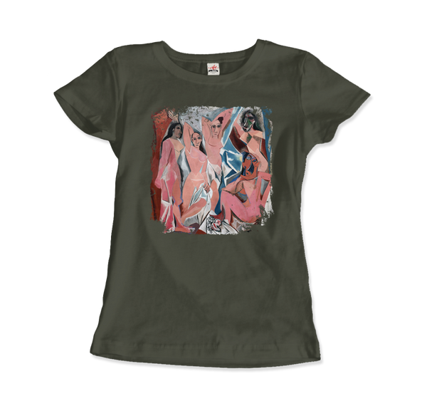 Picasso - Les Demoiselles d’Avignon 1907 Artwork T-Shirt Women / City Green S