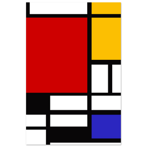 Piet Mondrian - Composition with Red Yellow and Blue 1942 Artwork Poster Matte / 8 x 12″ (21 29.7cm) None